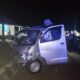 Mobil yang terlibat lakalantas di Simpang Teritip. Foto: Istimewa.