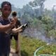 Warga memprotes keberadaan tambang di Parittiga. Foto: Istimewa.