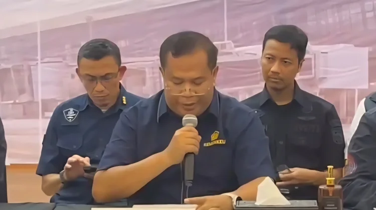 Direktur Interdiksi Narkotika DJBC, R Syarif Hidayat membeberkan kepada media soal jumlah sitaan narkoba. Foto: Istimewa.
