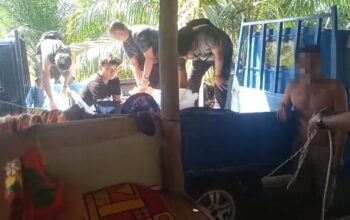 Ditreskrimsus Polda babel gagalkan penyelundupan 717 kilogram pasir timah. Foto Istimewa.