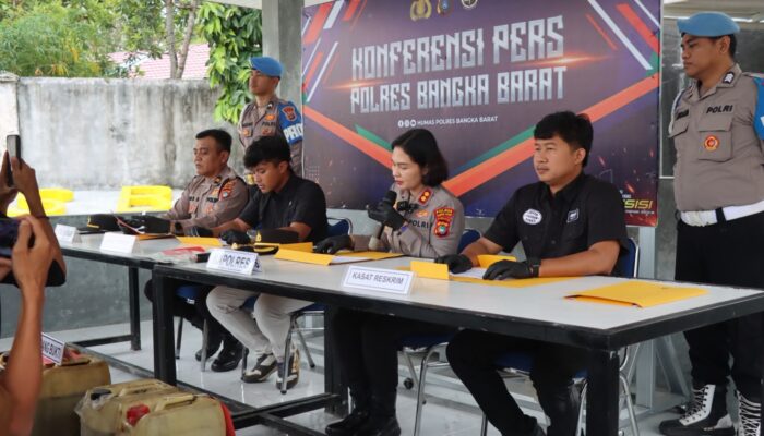 Diduga Timbun BBM Subsidi, Warga Mentok Diciduk Polisi
