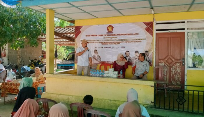 Gerindra Babar Perkuat Pendidikan Politik, Aspirasi Rakyat Harus Tersalurkan dengan Baik