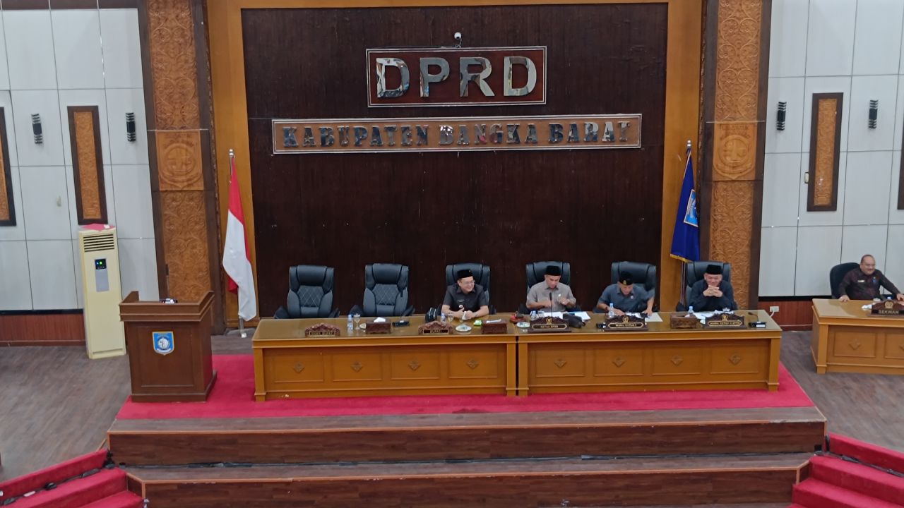 Rapat paripurna DPRD Bangka Barat, Jumat (10/7/2026). Foto: Rizki Ramadhani.