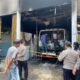 Polres Babar selidiki penyebab kebakaran mobil damkar. Foto: Istimewa.
