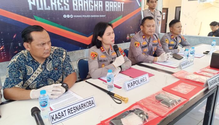 Usai Ringkus Pengedar, Polisi Buru Penyuplai Ratusan Gram Sabu di Mentok