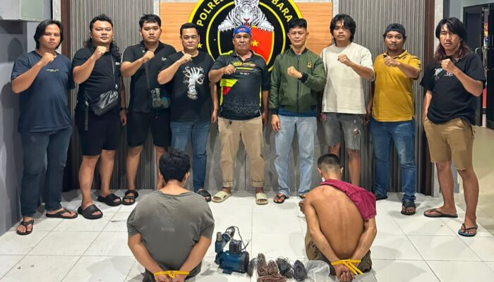Buron Sebulan, Pencuri Mesin Pompa Air di Mentok Dibekuk Polisi