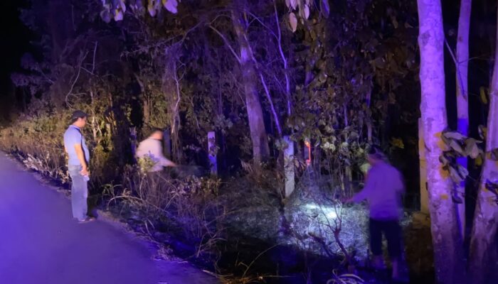Kebakaran Lahan Terjadi di Mentok, Kapolres Ingatkan Warga Jangan Lalai