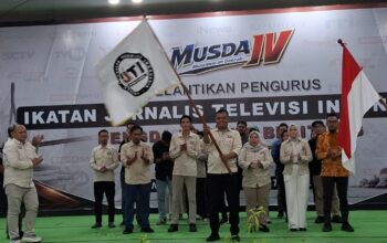 Pelantikan Pengurus IJTI Pengda Babel 2026-2030. Foto: Omarkus.
