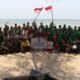 Kodim Babar tanam terumbu karang di Pantai Rambat. Foto: Istimewa.