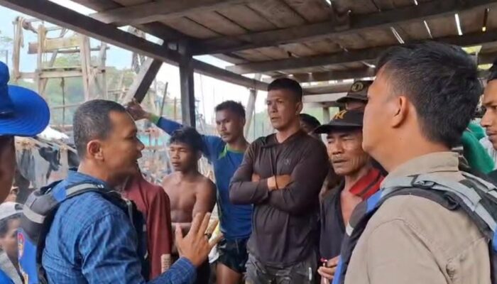 Satpolairud Babar Minta Penambang Hentikan Aktivitasnya di DAS Kampak