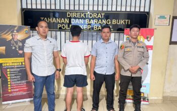ASM saat diamankan Ditreskrimum Polda Babel. Foto: Istimewa.