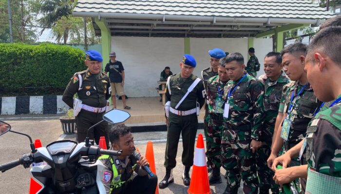 Polisi Bekali Personel Subdenpom Belitung Edukasi Safety Riding dan Safety Driving