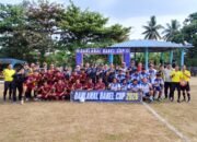 Turnamen sepakbola Danlanal Babel 2026. Foto: Istimewa.