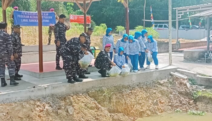 Danlanal Babel Dukung Program Ketahanan Pangan di Bangka Barat