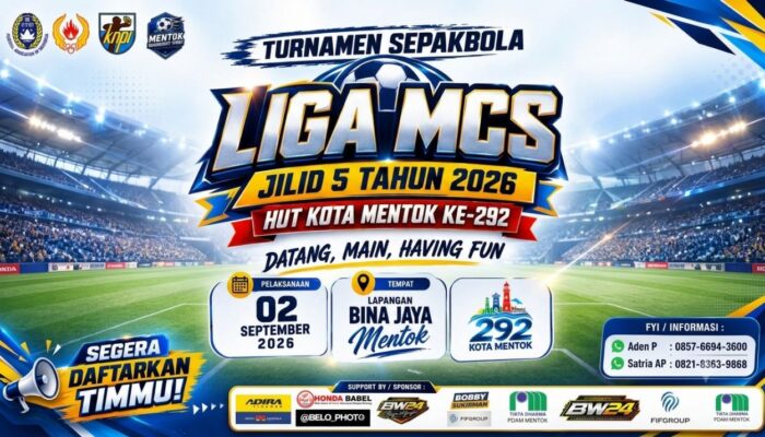 Turnamen MCS Siap Ramaikan HUT Kota Mentok 