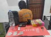 Pengedar sabu diamankan Polres Bangka Barat. Foto: Istimewa.
