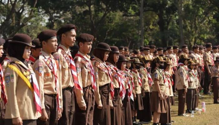 Lomba Mengembara Pramuka Penegak di Bangka Barat Tempuh Rute 25 Kilometer