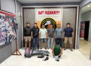 Pelaku pencurian mesin kapal ditangkap Tim URC Polres Babar. Foto: Istimewa.