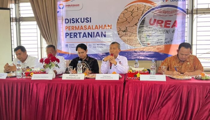 Ombudsman Babel Soroti Persoalan Pupuk Subsidi dan Irigasi Petani 