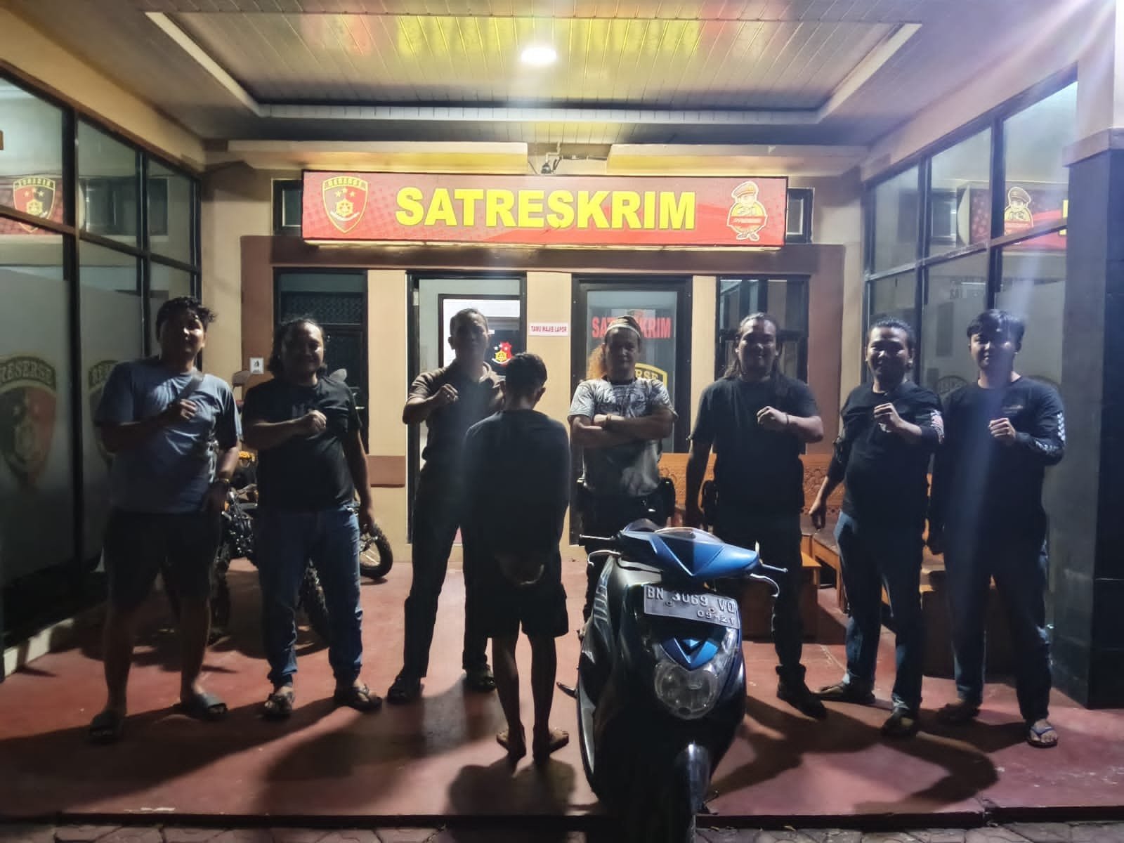 Tersangka YH saat diamankan polisi. Foto: Istimewa.