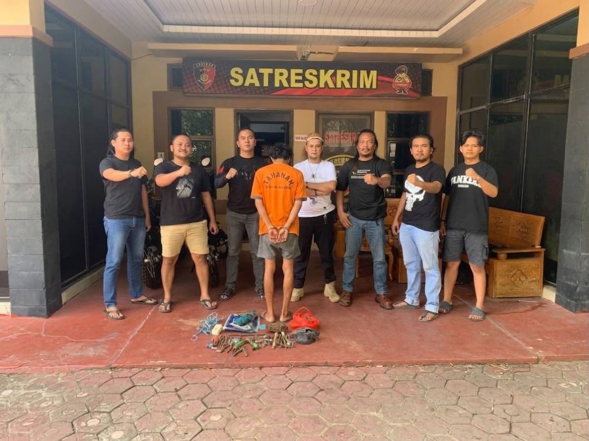 Pelaku pencurian diamankan polisi. Foto: Istimewa.