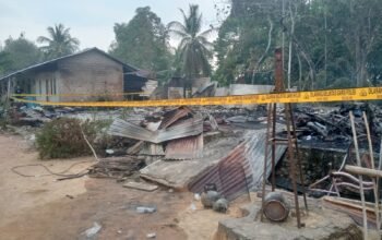 4 Rumah di Cupat terbakar. Foto: Istimewa.