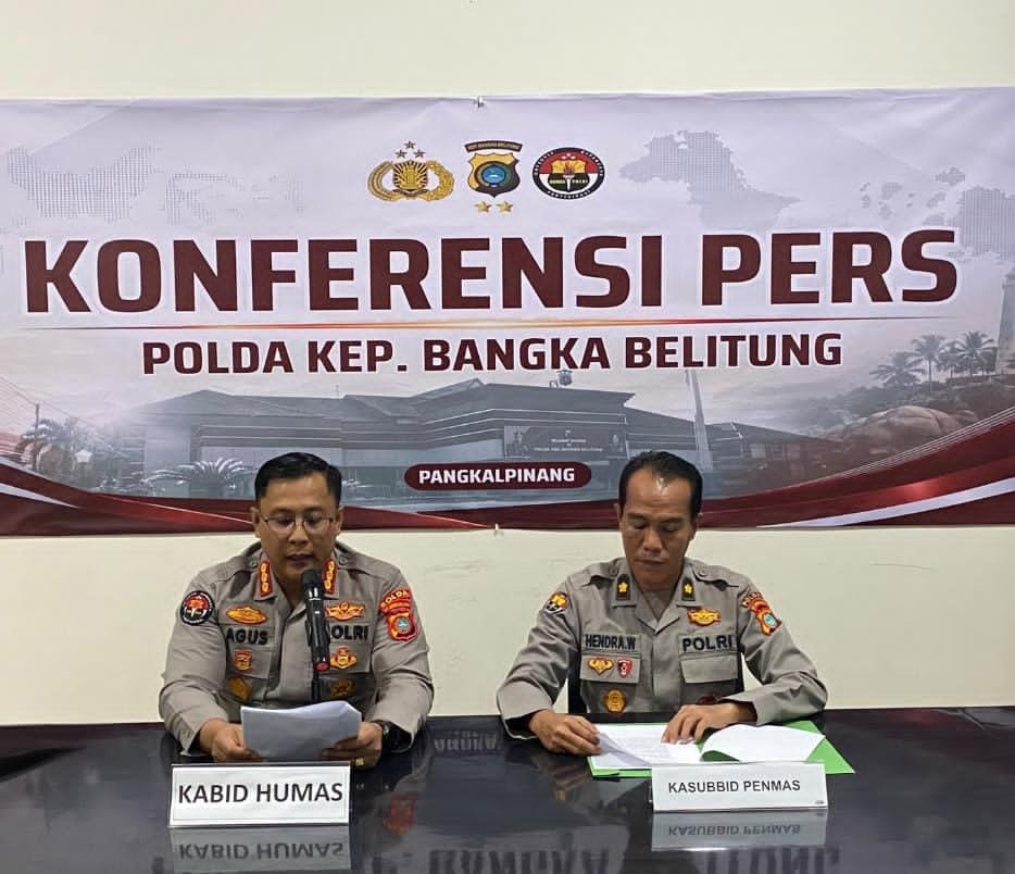 Korlap Pengiriman Timah ditangkap Polda Bangka Belitung. Foto: Istimewa.