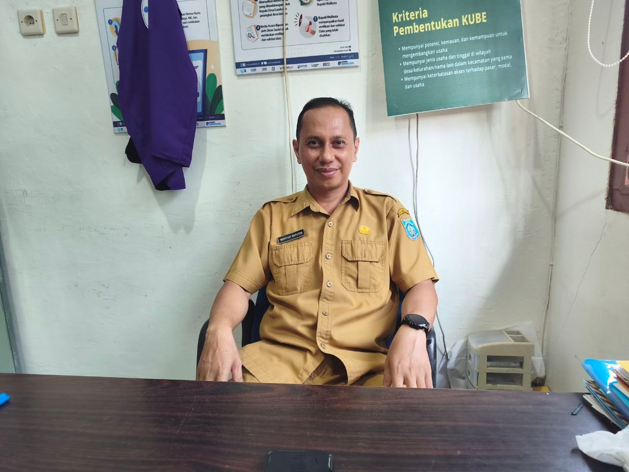 Kabid Linjamdayasos Bangka Barat, Wahyudi Saputra. Foto: Rizki Ramadhani.