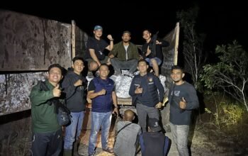 Ditpolairud Babel gagalkan pengiriman timah ilegal. Foto: Istimewa.