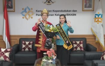 Duta Genre Bangka Barat bersama Evi Astura. Foto: Istimewa.