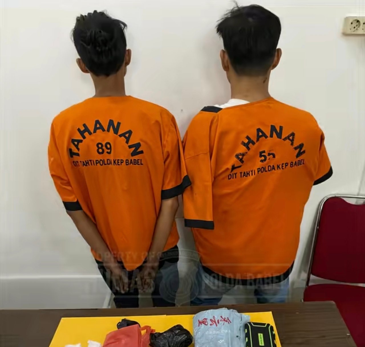Dua tersangka Narkoba diamankan polisi. Foto: Istimewa.