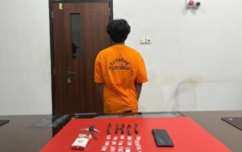 Pengedar sabu diamankan Polres Bangka. Foto: Istimewa.