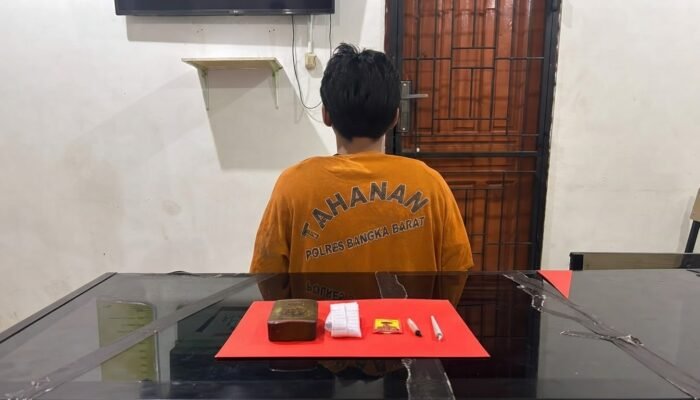 Pria di Mentok Diamankan Polisi Gegara Ganja