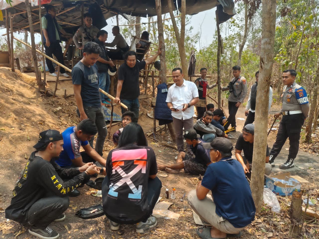 Razia yang dilakukan oleh Polresta Pangkalpinang. Foto: Istimewa.