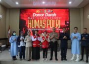 Polres Babar Gelar Donor Peringati HUT ke-75 Humas Polri