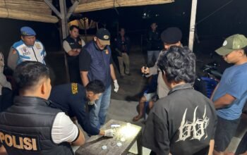 Razia yang dilakukan oleh Polres Bangka Barat. Foto: Istimewa.