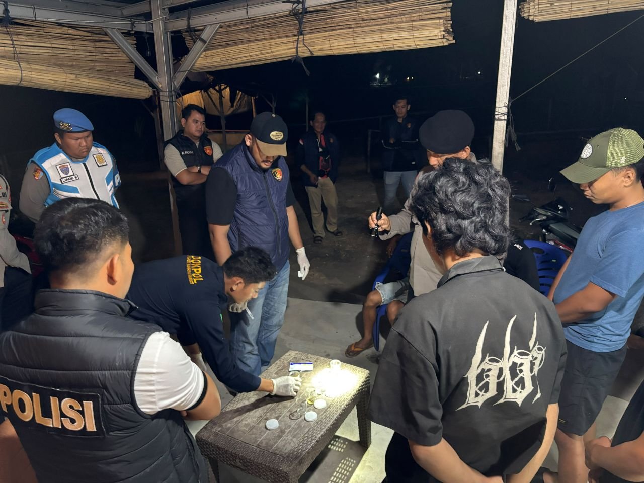 Razia yang dilakukan oleh Polres Bangka Barat. Foto: Istimewa.