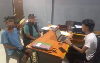 Pelaku persetubuhan diperiksa Unit PPA Satreskrim Polres Babar. Foto: Istimewa.